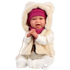 Llorens: Mimi, 42 cm jokajoča punčka v kompletu Love Bear slika 3