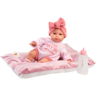 Llorens: Olivia, 38 cm jočeča punčka z blazino