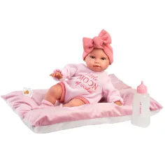Llorens: Olivia, 38 cm jočeča punčka z blazino