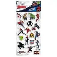 Luna: Avengers 3D puhasta nalepka set na listu velikosti 10x22 cm