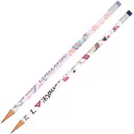 Luna: Dekliški grafitni svinčnik z radirko, na voljo v dveh različicah, 1 kos