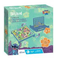 Luna: Disney Stitch 2 v 1 družabna igra – Kače in lestve ter štiri v vrsto