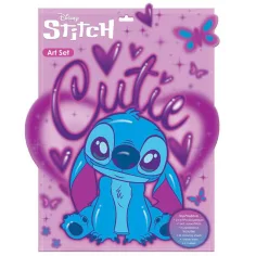 Luna: Disney Stitch Art Set pobarvanka s 6 flomastri in nalepkami