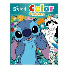 Luna: Disney Stitch barvanka z nalepkami, 32 strani