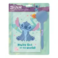Luna: Disney Stitch skrivni dnevnik s ključavnico in pisalom s cofkom, 12x18 cm, 60 listov