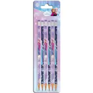 Luna: Komplet 6 grafitnih svinčnikov z radirko Frozen 2