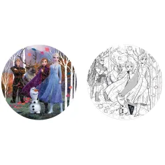 Luna: Ledeno kraljestvo 2 - 2 v 1, 150-delni okrogli pobarvanka puzzle slika 2