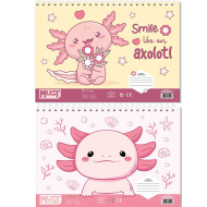 Luna: Must Axolotl skicnik A4, 30 listov, v več različicah