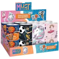 Luna: Must Team kovinski cilindrični lonček za pisala v različnih variantah 10x11 cm 1 kos
