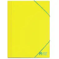 Luna: Must Team rumena gumijasta mapa 25x35 cm