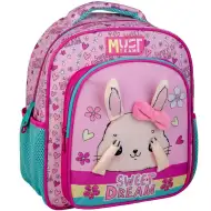 Luna: Must Team zajčkov nahrbtnik za vrtec z zaobljenimi robovi, 2 predala, 27x10x31 cm