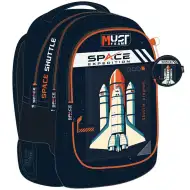 Luna: Must Team zaobljen šolski nahrbtnik za astronavte s 3 predali, 32x18x43 cm