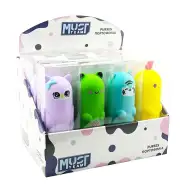 Luna: Must Team živalska silikonska peresnica, več vrst, 1 kos