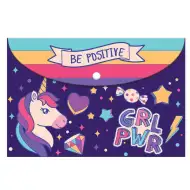 Luna: Must mapa z zaponko z enorogom, format A/4