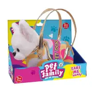 Luna: Pet Family plišasti kuža v torbici, 20 cm