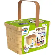 Luna: Piknik igrača set v košari, 25-delni