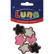 Luna: Plastična zvezda, set 6 kosov, 20 mm