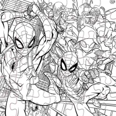 Luna: Spider-Man 42-delni pobarvanka sestavljanka slika 3