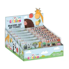 Luna: The Littlies 4-delni komplet radirk v škatli, na voljo v več različicah.