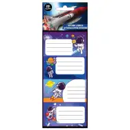 Luna: komplet 20 nalepk za zvezke NASA