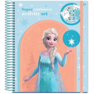 Luna: komplet 45 kosov ustvarjalnih in pisarniških pripomočkov z motivom Frozen