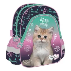 MLF Kitty Party nahrbtnik za vrtec z motivom mačk 25 x 30 x 10 cm
