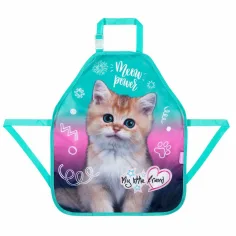 MLF Kitty Party slikarski predpasnik z mačkami 49x41,5 cm slika 1