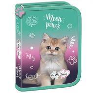 MLF Kitty Party zložljiva peresnica z motivom mačk PC03 20,5x14x3,5cm