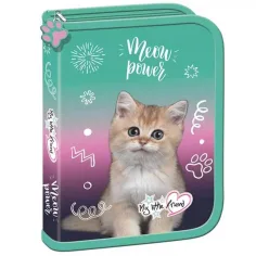 MLF Kitty Party zložljiva peresnica z motivom mačk PC03 20,5x14x3,5cm