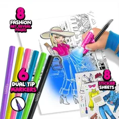 Magic Trace studio: Sijoče risanje - modni začetni komplet slika 2