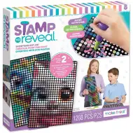 Make It Real: Komplet žigov s pikami, 2 kosa, mačka in dino