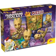 Marvel Groot 2 v 1, 250-delni puzzle in pobarvanka 50x35 cm – Lisciani