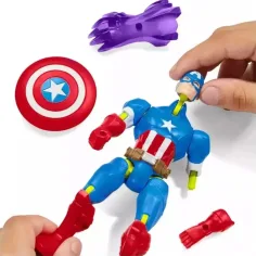 Marvel Mix Mashers: Maščevalci Kapitan Amerika figura z dodatki - Hasbro slika 3