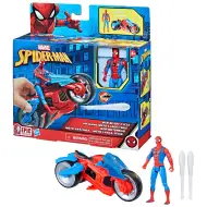 Marvel: Spider-Man - Web Blast Cycle Spider-Man z motorjem figurico - Hasbro