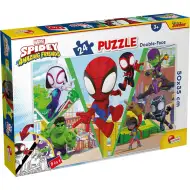 Marvel Spidey bojev 2 v 1, 24-delni puzzle in pobarvanka 50x35 cm - Lisciani