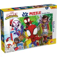 Marvel Spidey in njegova ekipa 2 v 1, 24-delni puzzle in pobarvanka 50x35 cm – Lisciani