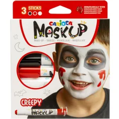 Maskup: Halloween komplet za poslikavo obraza s 3 barvami - Carioca