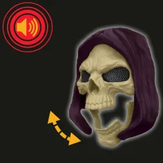 Masters of the Universe: Varuhi vesolja – Skeletorjeva kostnata svetlobna in zvočna maska - Mattel slika 3
