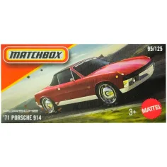 Matchbox: 71 Porsche 914 rdeč avtomobilček v papirnati škatlici 1:64 – Mattel