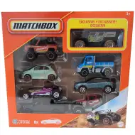 Matchbox: 8-delni komplet avtomobilčkov z ekskluzivnim vozilom GHE-O Rescue - Mattel