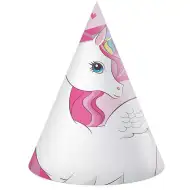 Mavrični samorog zabavne kape, komplet 6 kosov