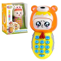 Mehka otroška igrača telefon v dveh različicah z zvokom in svetlobo slika 2