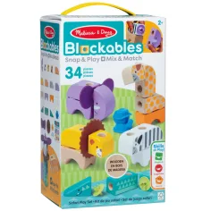 Melissa & Doug: Blockables - leseni igralni komplet s safari živalmi - Spin Master
