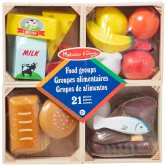 Melissa & Doug: Leseni igralni komplet – živila v zabojih - Spin Master
