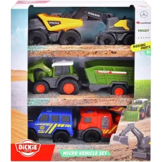 Micro City 5-delni komplet odpirajočih se majhnih avtomobilčkov - Dickie Toys