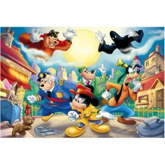 Miki Miška – Detektiv 2 v 1, 108-delni puzzle in pobarvanka, 50x35 cm – Lisciani slika 2