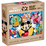 Miki Miška in prijatelji 2 v 1 24-delni Eco mini puzzle in pobarvanka 35x25 cm – Lisciani