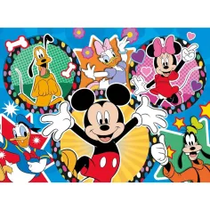 Miki Miška in prijatelji 2 v 1 24-delni Eco mini puzzle in pobarvanka 35x25 cm – Lisciani slika 2