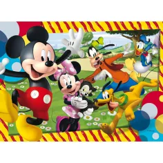 Miki Miška in prijatelji 2 v 1 60-delni Eco puzzle in pobarvanka 70x50 cm – Lisciani slika 2