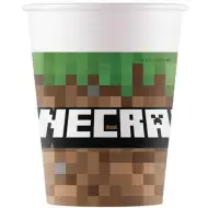 Minecraft 8-delni komplet papirnatih kozarcev 200ml